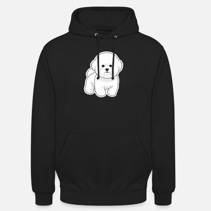 Bichon Mignon  - Sweat-shirt à capuche unisexe - noir