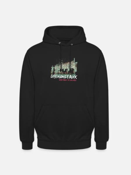 Loire Valley castles in Chenonceaux - Unisex Hoodie - black