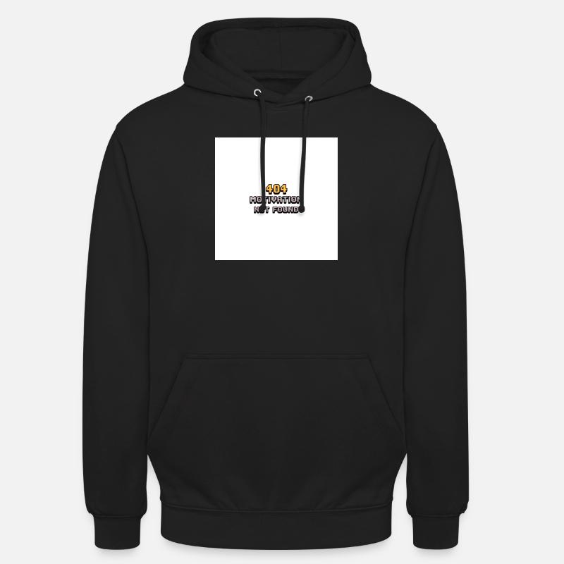 404 Motivation Introuvable - Sweat-shirt à capuche unisexe - noir
