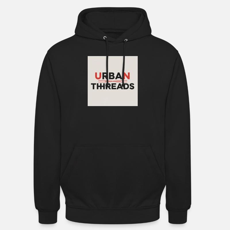 Impression du logo Urban Threads - Sweat-shirt à capuche unisexe - noir