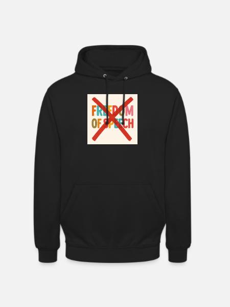 Liberté d’expression - Sweat-shirt à capuche unisexe - noir