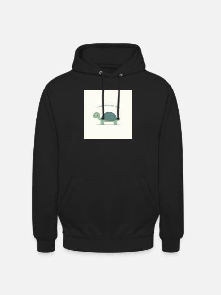 Tortue - Sweat-shirt à capuche unisexe - noir
