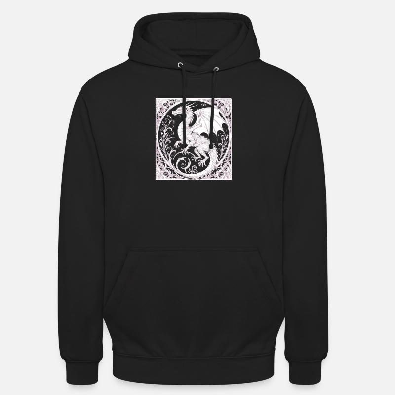 La magie de Dachen - Sweat-shirt à capuche unisexe - noir