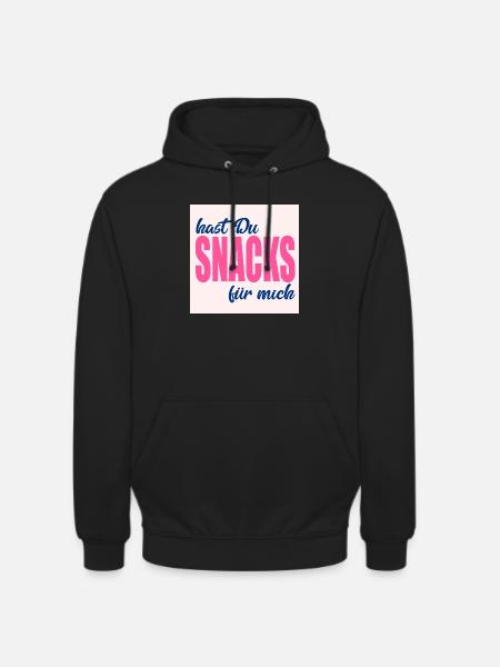 LOVE FOOD SNACKS - Unisex Hoodie - black