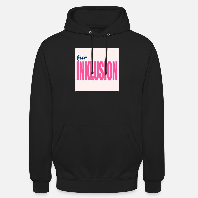 POUR L’INCLUSION - Sweat-shirt à capuche unisexe - noir