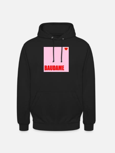 CLIENT BAUDAME HAUSBAU HERZ - Unisex Hoodie - black