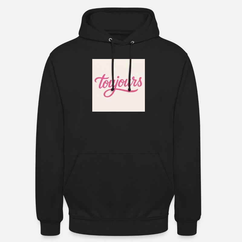 Toujours Pink Script - Sweat-shirt à capuche unisexe - noir