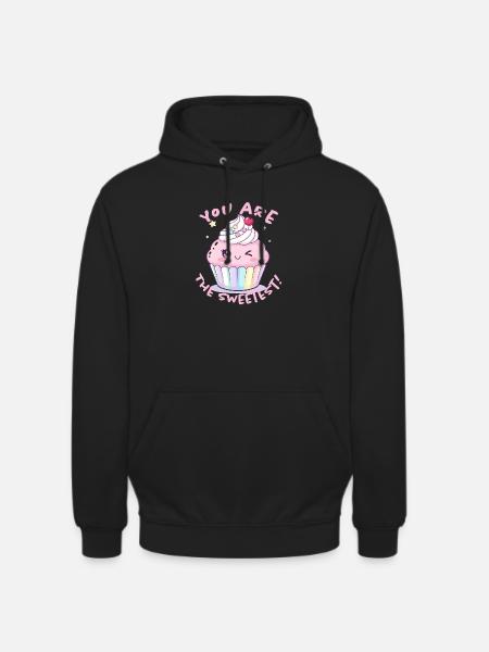 Du Bist Der Süßeste Cupcake - Unisex Hoodie - Schwarz