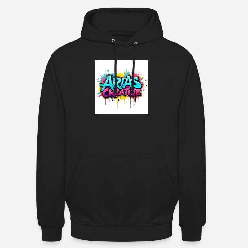 Aris Creative Graffiti Logo - Sweat-shirt à capuche unisexe - noir