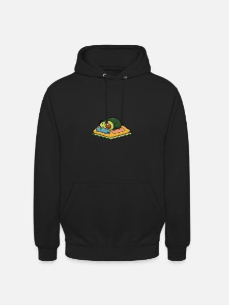 Schlavocado Avocado Sleep Pajama Gift Funny - Unisex Hoodie - black