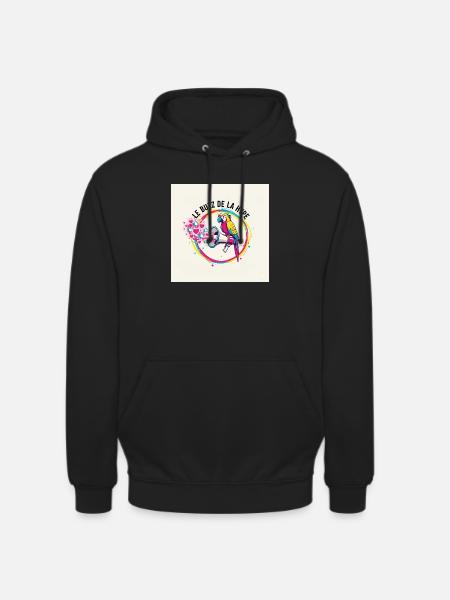 Perroquet Buzz - Sweat-shirt à capuche unisexe - noir