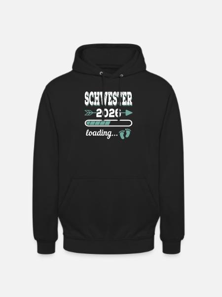 Sister 2026 Loading Siblings-to-be - Unisex Hoodie - black
