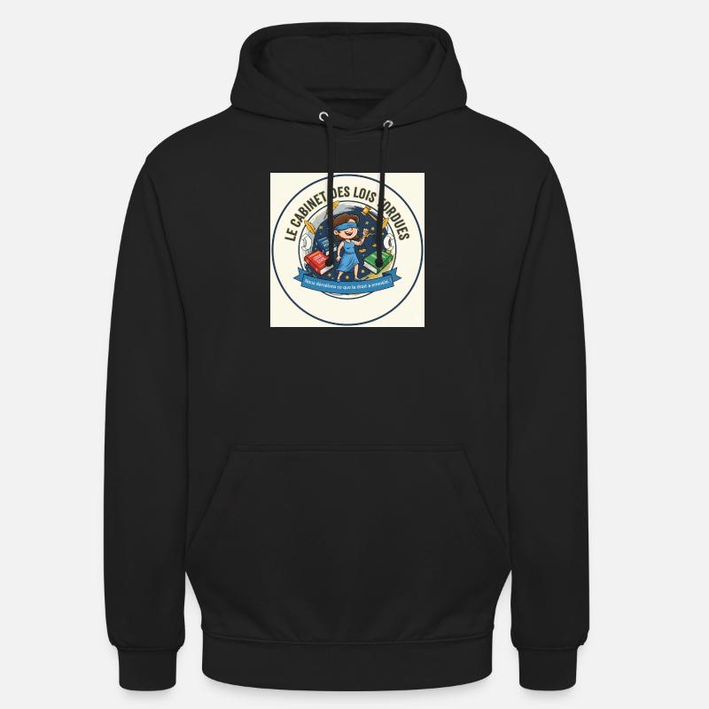 Le Cabinet des Lois Torbudes - Sweat-shirt à capuche unisexe - noir