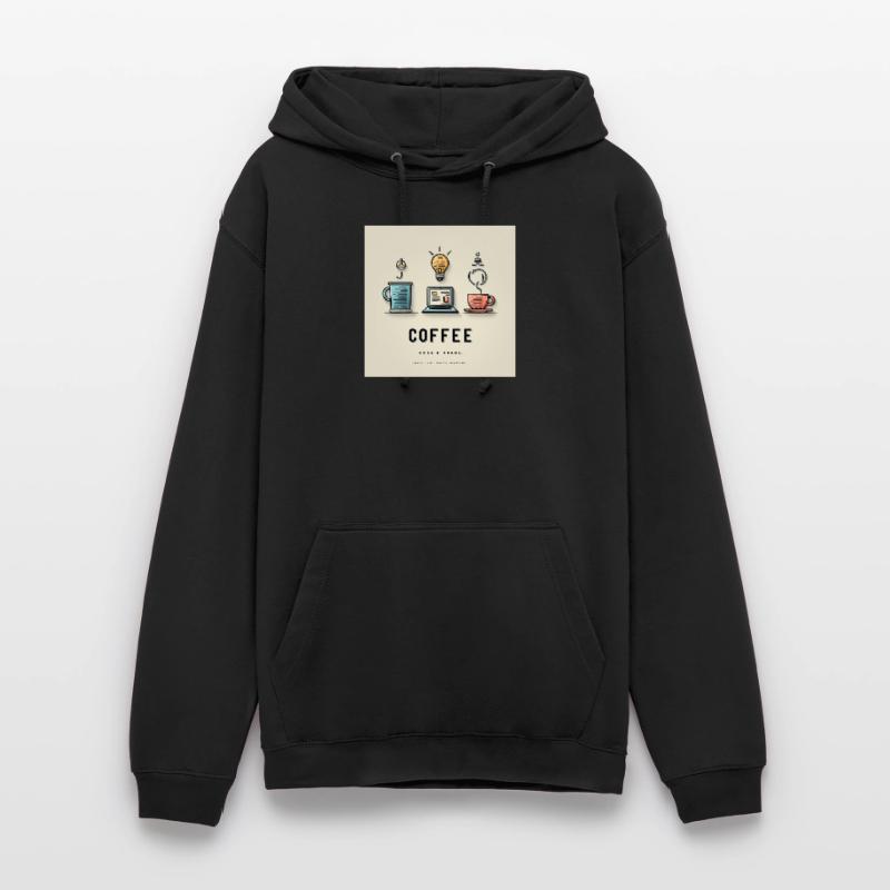 Conception du code du café Sweat-shirt à capuche unisexe