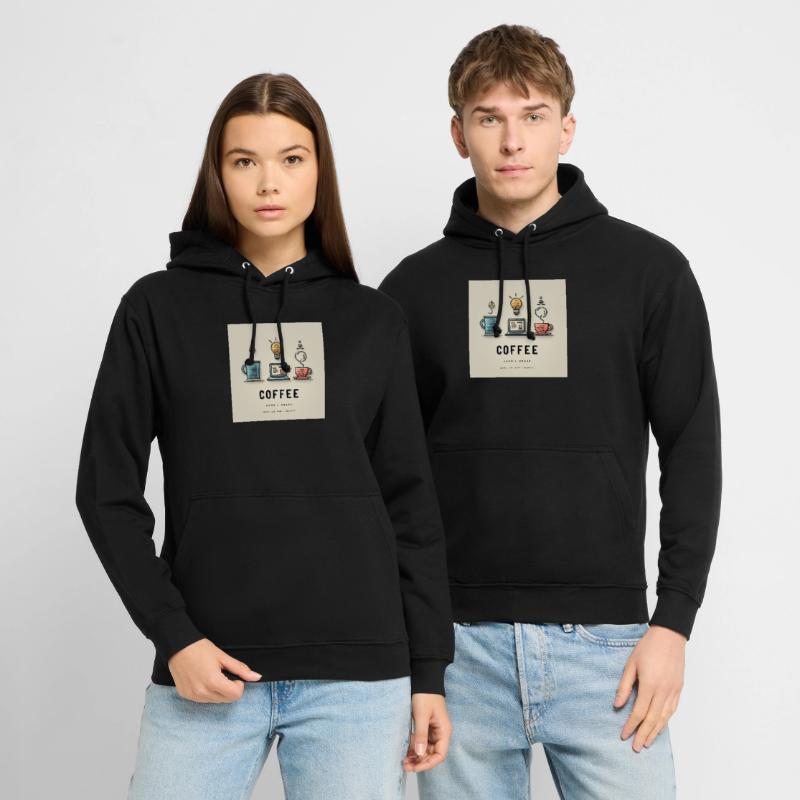 Conception du code du café Sweat-shirt à capuche unisexe