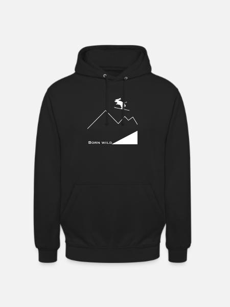 Born Wild - Sweat-shirt à capuche unisexe - noir