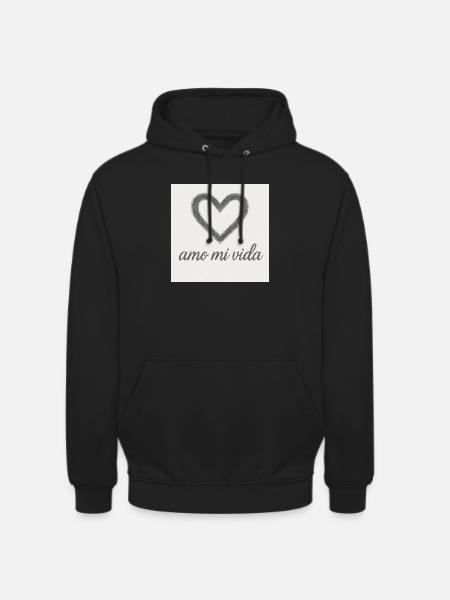 Heart and joy of life - Unisex Hoodie - black
