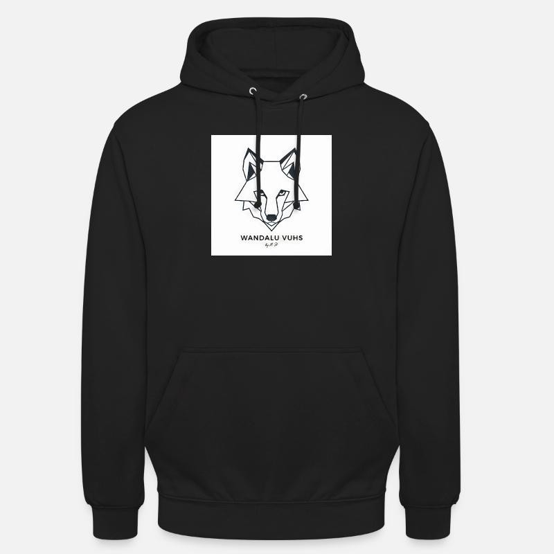 Wandalu Vuhs Fox - Sweat-shirt à capuche unisexe - noir