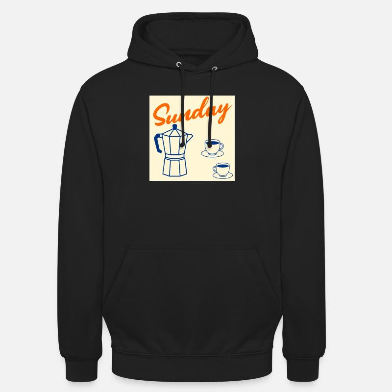 Sonntagskaffee-Paar - Unisex Hoodie - Schwarz