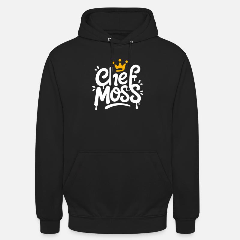 Chef Moss Crown Logo - Unisex Hoodie - black