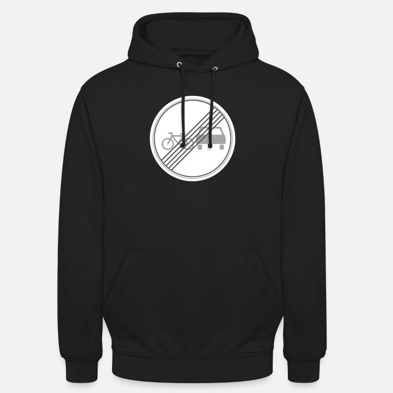 Overtaking by bike allowed again - Unisex Hoodie - black