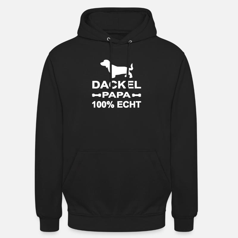 Teckel - Sweat-shirt à capuche unisexe - noir