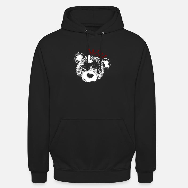 King Bear - Unisex Hoodie - Schwarz