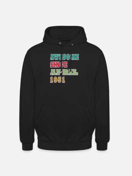 Awesome since April 1951 - Unisex Hoodie - black