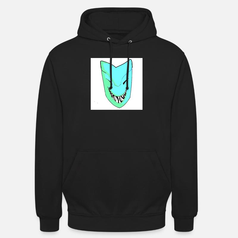 Smiling mask in gradient - Unisex Hoodie - black