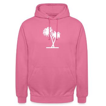 Palmen - Unisex Hoodie - Pink - Vorne - Alina (178cm) & Michal (187cm)