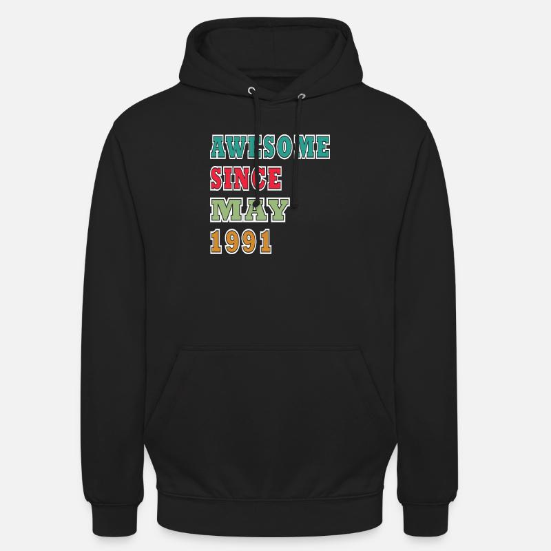 Awesome Since May 1991 - Unisex Hoodie - black