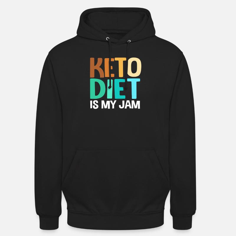 Keto - Sweat-shirt à capuche unisexe - noir