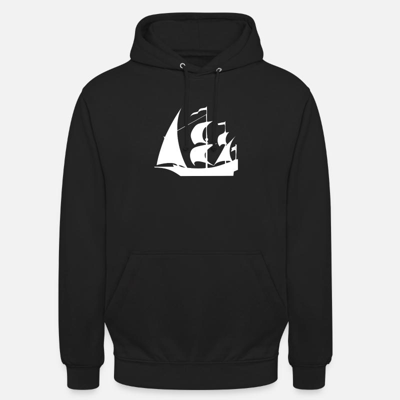 Voile - Sweat-shirt à capuche unisexe - noir