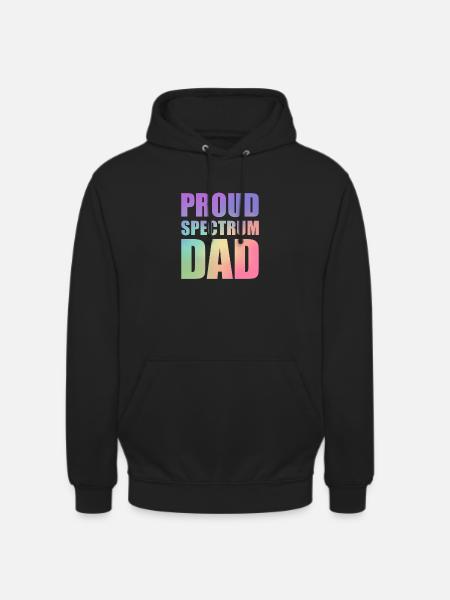 Proud Spectrum Dad - Unisex Hoodie - black