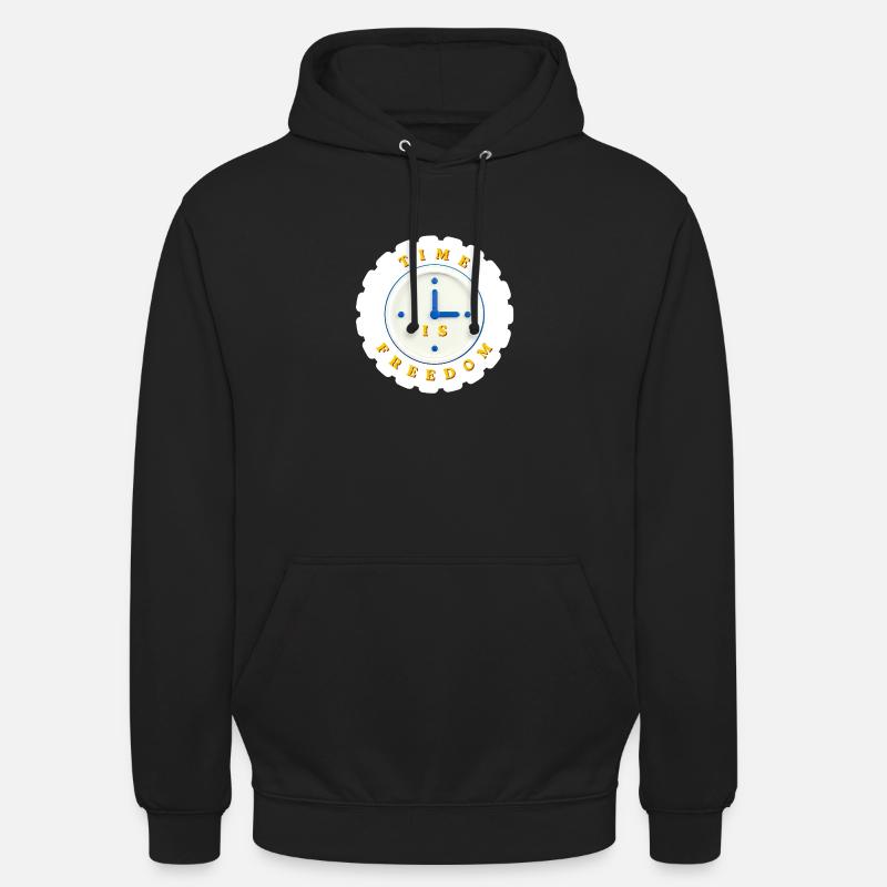 Time is freedom - Unisex Hoodie - black