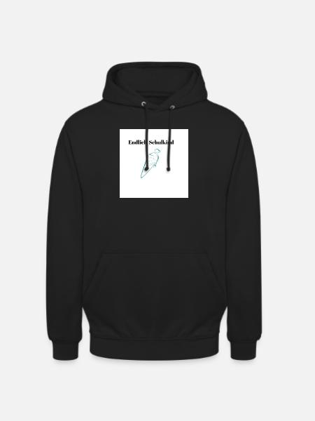 Endlich Schulkind Startmotiv - Unisex Hoodie - Schwarz