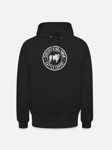 Brahman Experte Rinder Kühe Geschenk - Unisex Hoodie - Schwarz