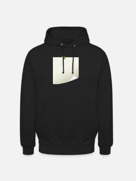 Post-it Zettel - Unisex Hoodie - Schwarz