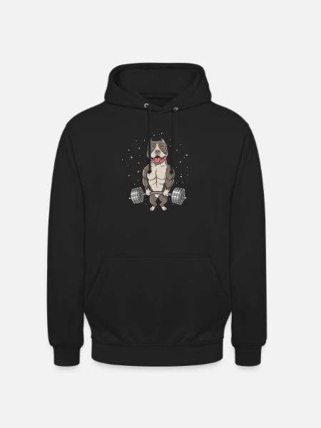 American bully transparent background - Unisex Hoodie - black