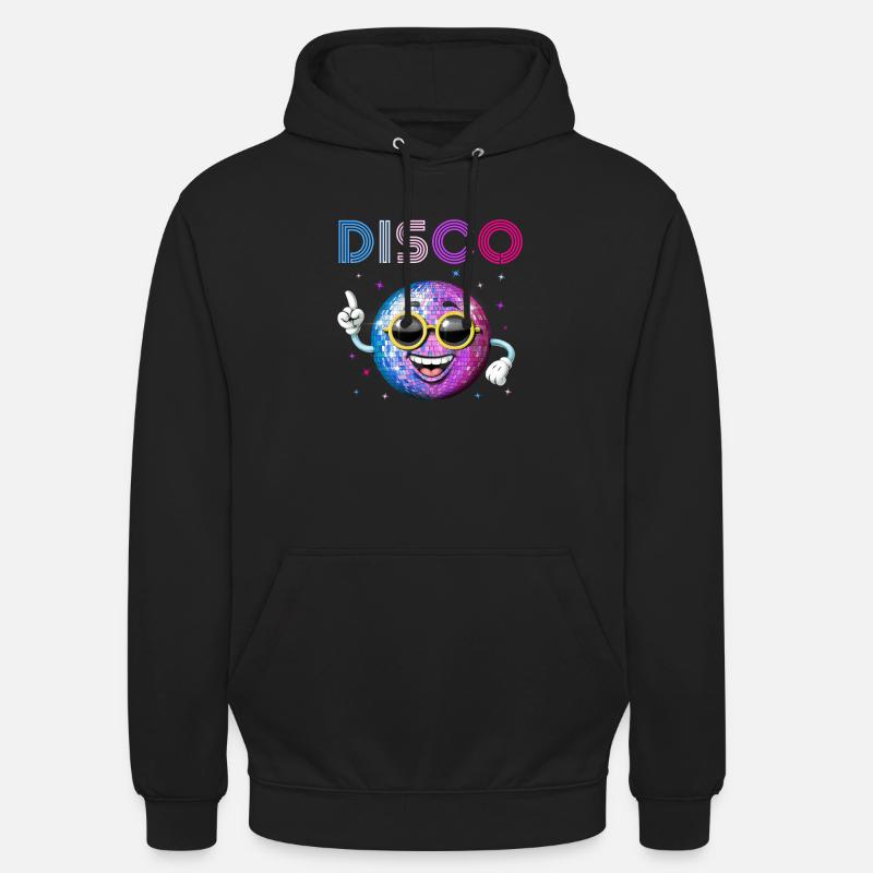 Boule disco - Sweat-shirt à capuche unisexe - noir