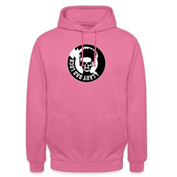 GAMBLE Lady Bad Luck - Sweat-shirt à capuche unisexe - rose - Devant - Alina (178cm) & Michal (187cm)