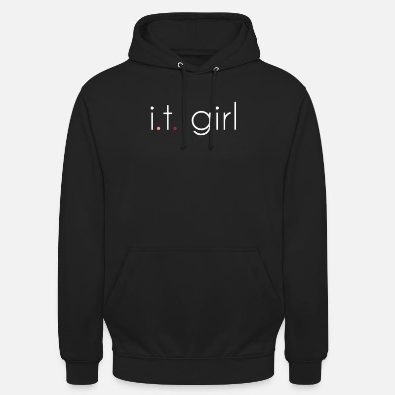chemise codeur it girl - Sweat-shirt à capuche unisexe - noir
