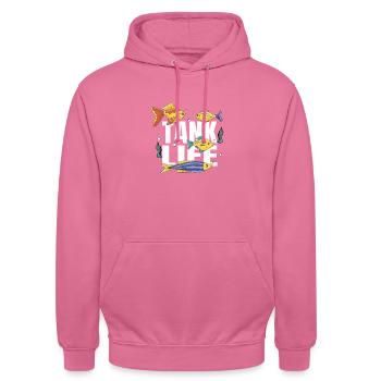 Aquaristic Aquarium Keeper Fishkeeper Eau salée - Sweat-shirt à capuche unisexe - rose - Devant - Alina (178cm) & Michal (187cm)