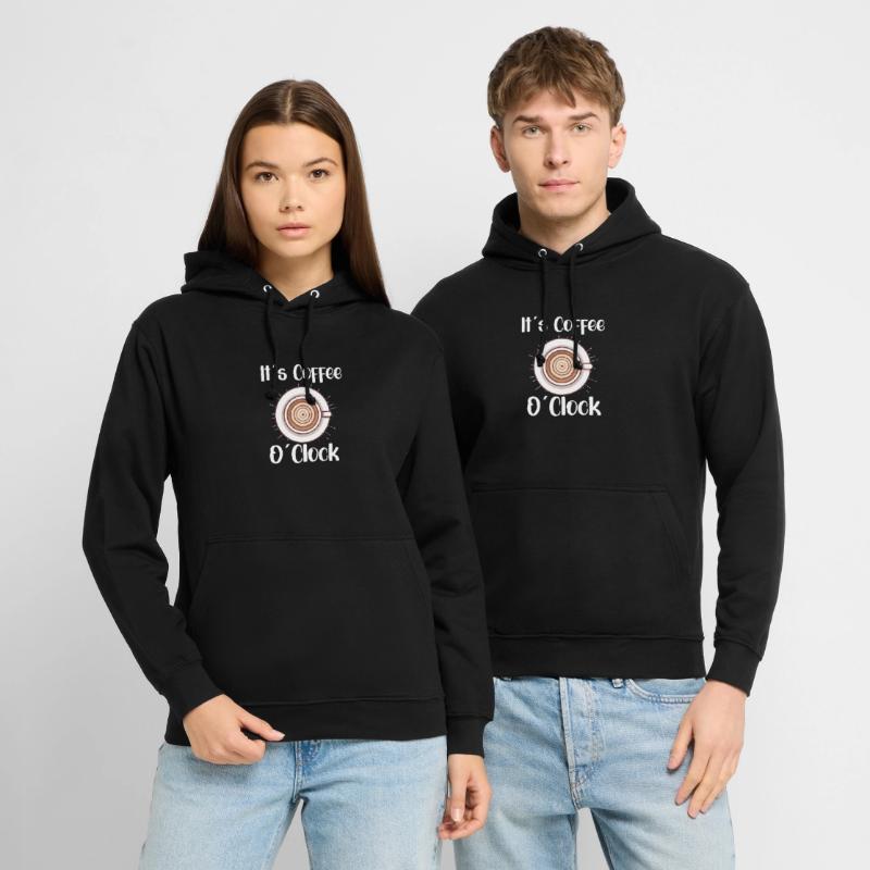 Amateur de café Caféine Molecule Java Latte Espresso Sweat-shirt à capuche unisexe