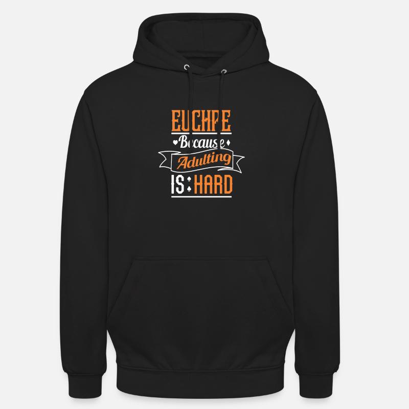 Euchre - Sweat-shirt à capuche unisexe - noir