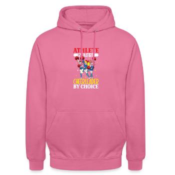 Tenue de pom-pom girl - Sweat-shirt à capuche unisexe - rose - Devant - Alina (178cm) & Michal (187cm)