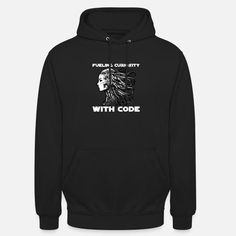 Artificial Intelligence, Machine Learning, Data - Unisex Hoodie - black