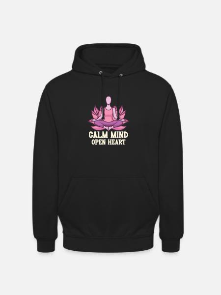 Yoga Mindfulness Practic Meditation Manifestation - Unisex Hoodie - black