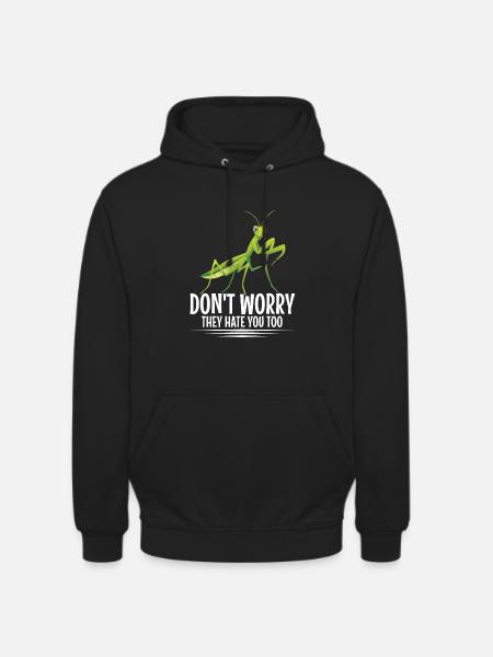 Gottesanbeterin-kostüm Futtergehege - Unisex Hoodie - Schwarz