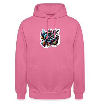 Tontaubenschießen Tontaubenschießen Schießen - Unisex Hoodie - Pink - Vorne - Alina (178cm) & Michal (187cm)